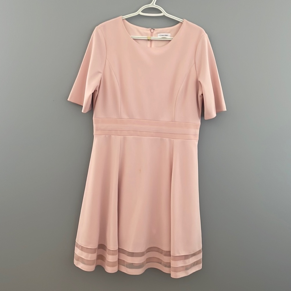 Beautiful light pink formal dress. Great for summer wedding or formal event